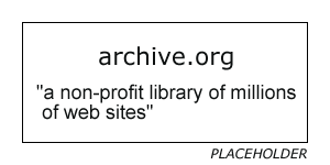 Placeholder image for Archive web site