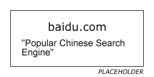 Placeholder image for Baidu web site