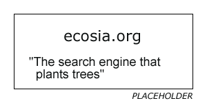 Placeholder image for Ecosia web site