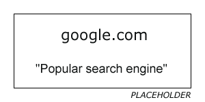 Placeholder image for Google web site