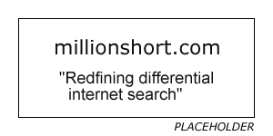 Placeholder image for Million Short Search web site