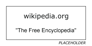 Placeholder image for Wikipedia web site