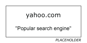Placeholder image for Yahoo web site